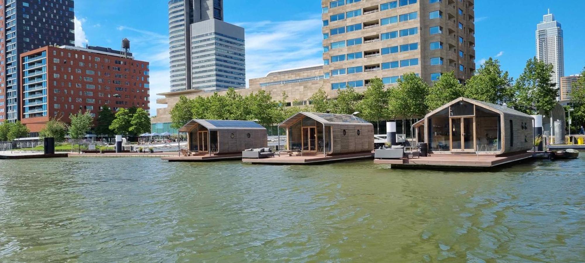 Wikkelboats At Floating Rotterdam Rijnhaven Villa Exterior photo
