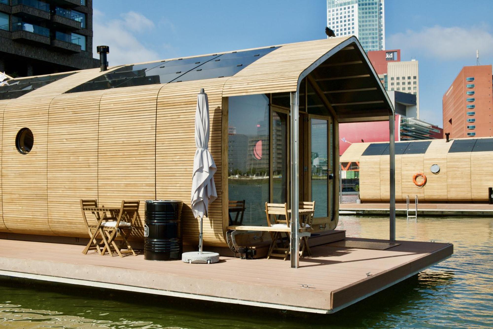 Wikkelboats At Floating Rotterdam Rijnhaven Villa Exterior photo
